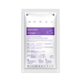 Рукавички хірургічні латексні Mercator Dermagel Micro Коричневі 1 пара