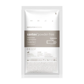 Рукавички хірургічні латексні Mercator Santex Powder-Free Кремові 1 пара