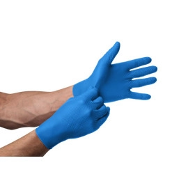 Рукавички нітрилові Mercator GoGrip Blue Сині 50 шт