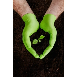 Рукавички нітрилові Mercator GoGrip Green Зелені 50 шт
