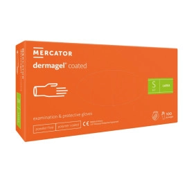 Рукавички латексні Mercator Dermagel Coated Білі 100 шт