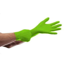Рукавички нітрилові Mercator GoGrip Green Зелені 50 шт